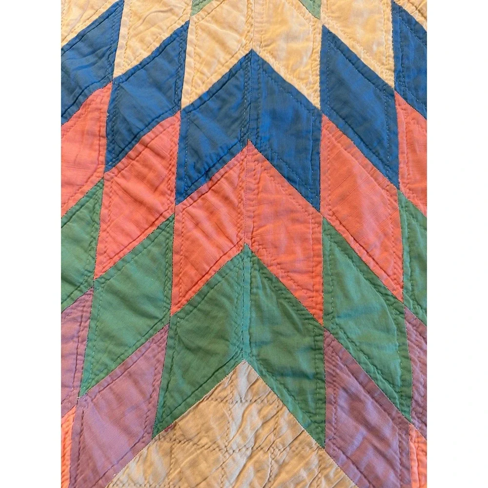 Vintage 8 point lone star quilt